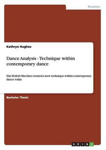 Cover image for Dance Analysis - Technique Within Contemporary Dance