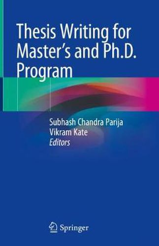 Cover image for Thesis Writing for Master's and Ph.D. Program