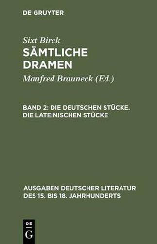 Cover image for Die Deutschen Stucke. Die Lateinischen Stucke