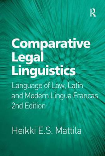 Cover image for Comparative Legal Linguistics: Language of Law, Latin and Modern Lingua Francas