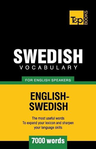 Cover image for Swedish vocabulary for English speakers - 7000 words