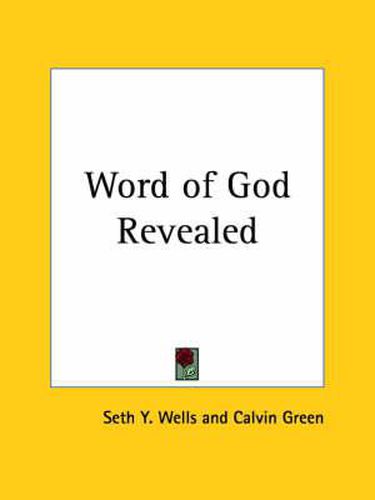 Cover image for Word of God Revealed (1843)