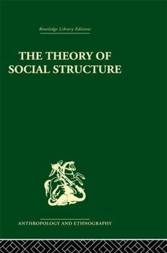 Cover image for The Theory of Social Structure