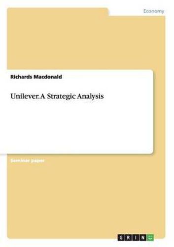 Cover image for Unilever. a Strategic Analysis