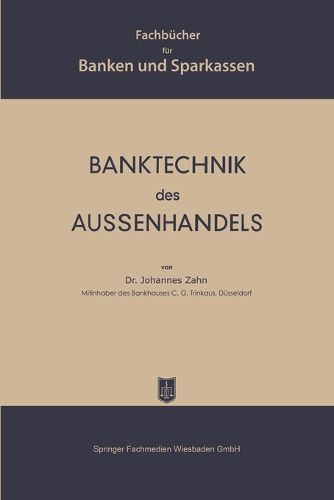 Cover image for Banktechnik des Aussenhandels