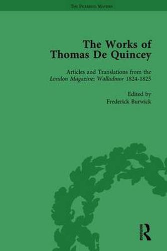 Cover image for The Works of Thomas De Quincey, Part I Vol 4