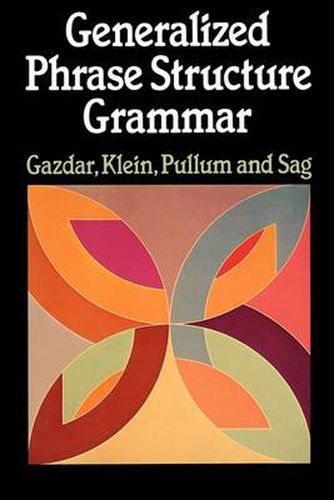 Cover image for Generalized Phrase Structure Grammar