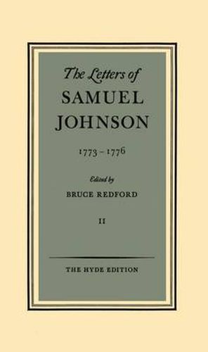 Cover image for The Letters of Samuel Johnson: Volume II: 1773-1776