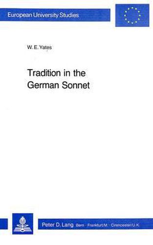 Cover image for Tradition in the German Sonnet
