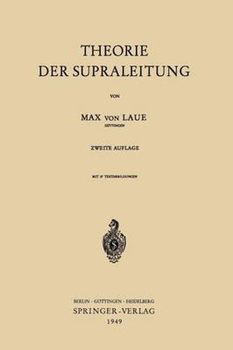 Cover image for Theorie Der Supraleitung