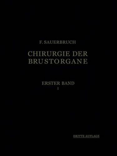 Cover image for Die Chirurgie der Brustorgane