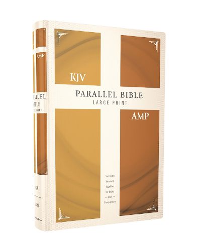 Cover image for KJV, Amplified, Parallel Bible, Large Print, Hardcover, Red Letter: Two Bible Versions Together for Study and Comparison