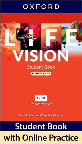 Cover image for Life Vision: Pre-Intermediate: Student Book with Online Practice: Print Student Book and 2 years' access to Student Resources