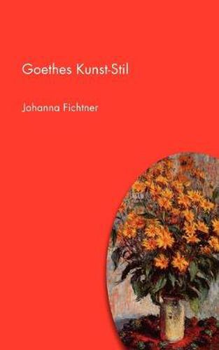 Cover image for Goethes Kunst-Stil