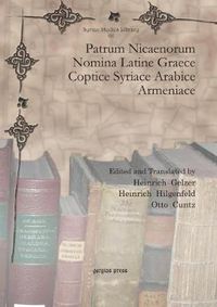 Cover image for Patrum Nicaenorum Nomina Latine Graece Coptice Syriace Arabice Armeniace