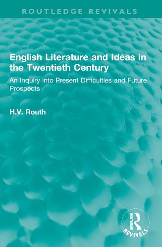 Cover image for English Literature and Ideas in the Twentieth Century