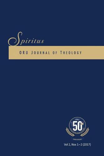 Cover image for Spiritus 2.1-2 2017: Oru Journal of Theology