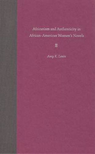 Cover image for Africanism and Authenticity in African-American Women's Novels