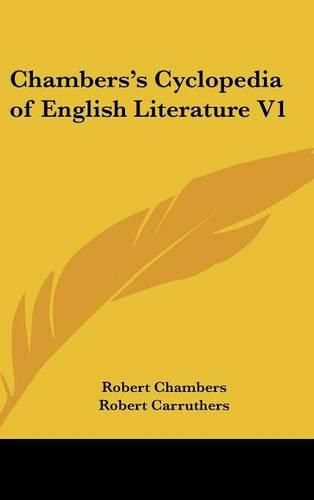 Chambers's Cyclopedia of English Literature V1