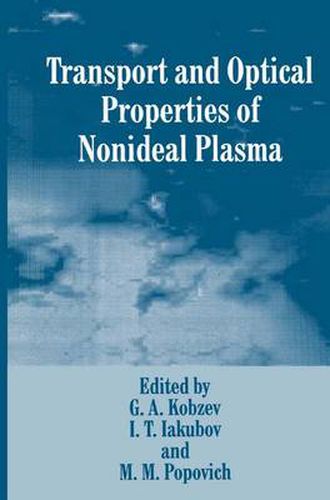 Cover image for Transport and Optical Properties of Nonideal Plasma