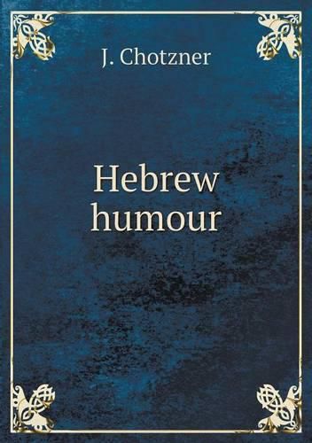 Cover image for Hebrew humour