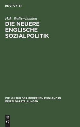 Cover image for Die Neuere Englische Sozialpolitik