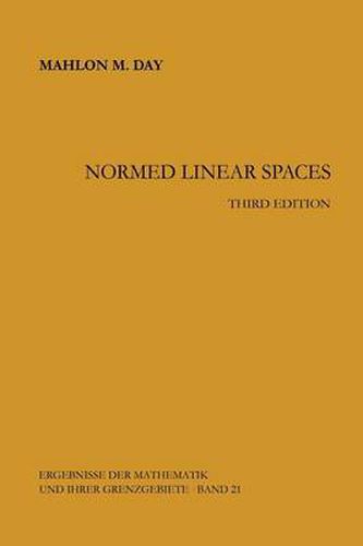 Cover image for Normed Linear Spaces