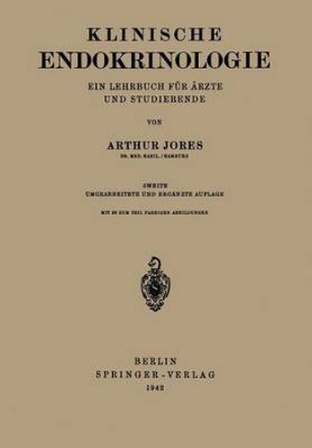 Klinische Endokrinologie: Ein Lehrbuch Fur AErzte Und Studierende