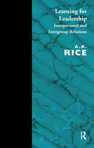 Cover image for Learning for Leadership: Interpersonal and Intergroup Relations