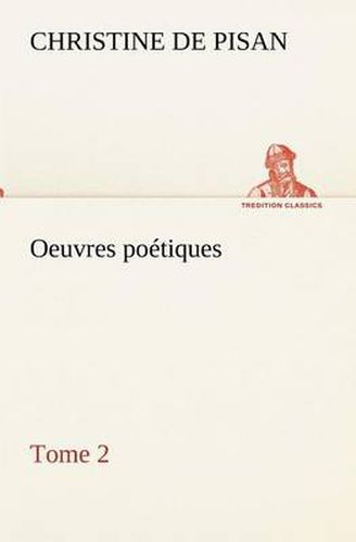 Cover image for Oeuvres poetiques Tome 2