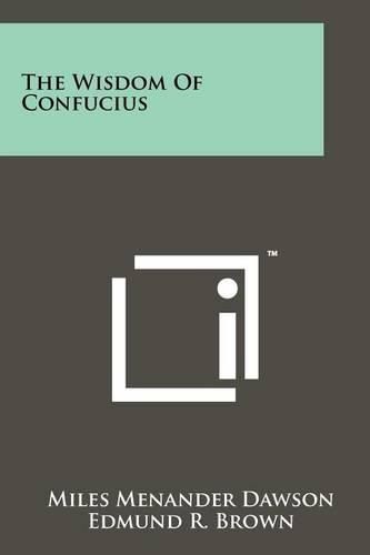 Cover image for The Wisdom of Confucius