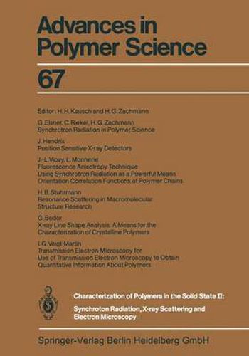 Characterization of Polymers in the Solid State II: Synchrotron Radiation, X-ray Scattering and Electron Microscopy