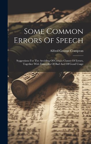 Cover image for Some Common Errors Of Speech