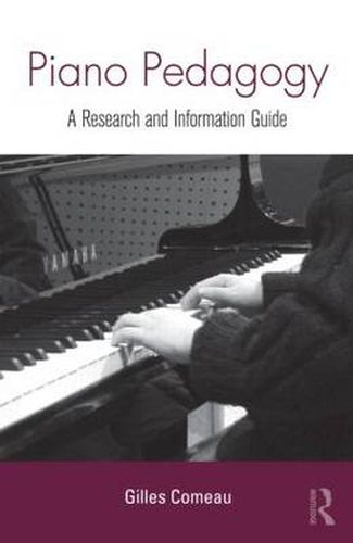 Cover image for Piano Pedagogy: A Research and Information Guide