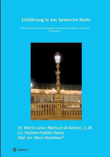 Cover image for Einfuhrung in das Spanische Recht