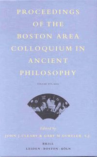 Cover image for Proceedings of the Boston Area Colloquium in Ancient Philosophy: Volume XVI (2000)