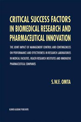 Cover image for Critical Success Factors in Biomedical Research and Pharmaceutical Innovation