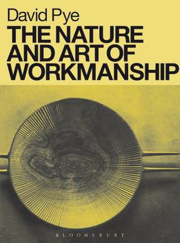 Cover image for The Nature and Art of Workmanship