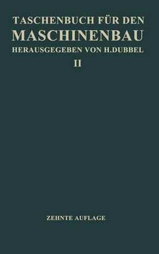 Cover image for Taschenbuch Fur Den Maschinenbau