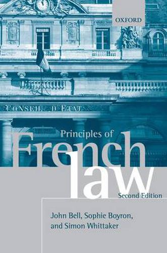 Cover image for Principles of French Law