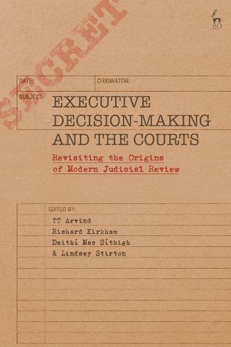 Cover image for Executive Decision-Making and the Courts: Revisiting the Origins of Modern Judicial Review