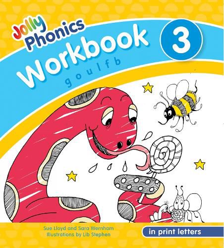 Jolly Phonics Workbook 3: in Print Letters (American English edition)