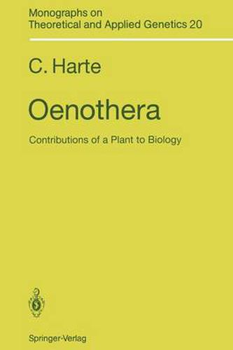 Cover image for Oenothera: Contributions of a Plant to Biology