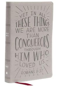 Cover image for NKJV, Holy Bible for Kids, Verse Art Cover Collection, Leathersoft, Gray, Comfort Print: Holy Bible, New King James Version