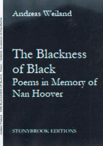 Cover image for The Blackness of Black: Poems in Memory of Nan Hoover