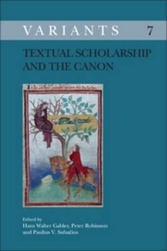 Cover image for Textual Scholarship and the Canon