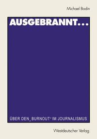 Cover image for Ausgebrannt...