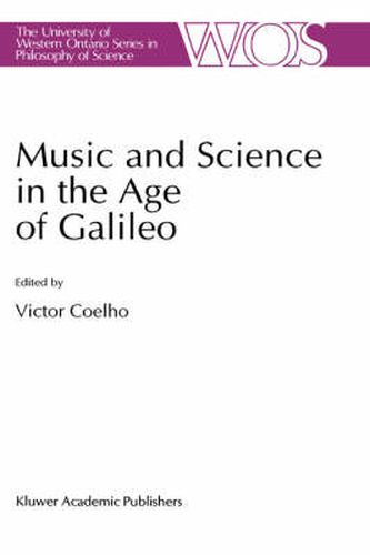 Cover image for Music and Science in the Age of Galileo