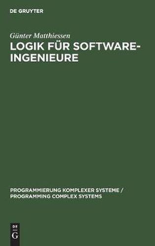 Cover image for Logik fur Software-Ingenieure