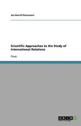 Cover image for Scientific Approaches to the Study of International Relations